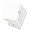 Avery 11 in. x 8.5 in. 26-Tab Exhibit K Avery-Style Preprinted Legal Bottom Tab Divider - White (25/Pack)